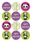 Panda Happy Birthday Collection Themed Uncut Edible on Wafer Sheet for